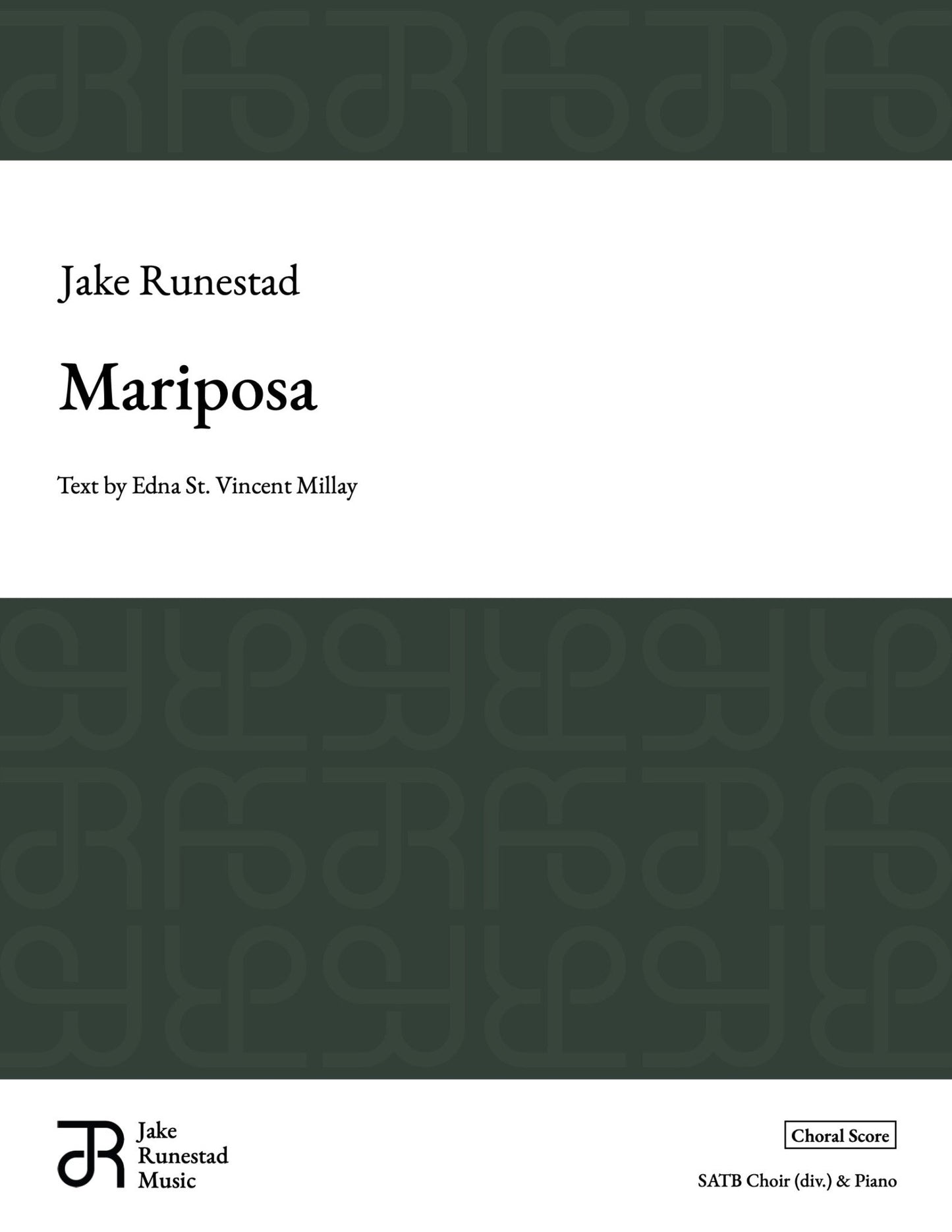 Mariposa - Jake Runestad Music