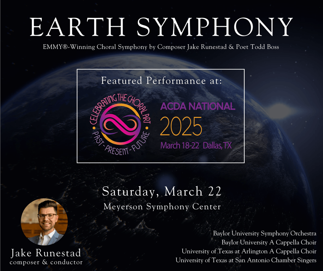 Earth Symphony at National ACDA - Jake Runestad Music