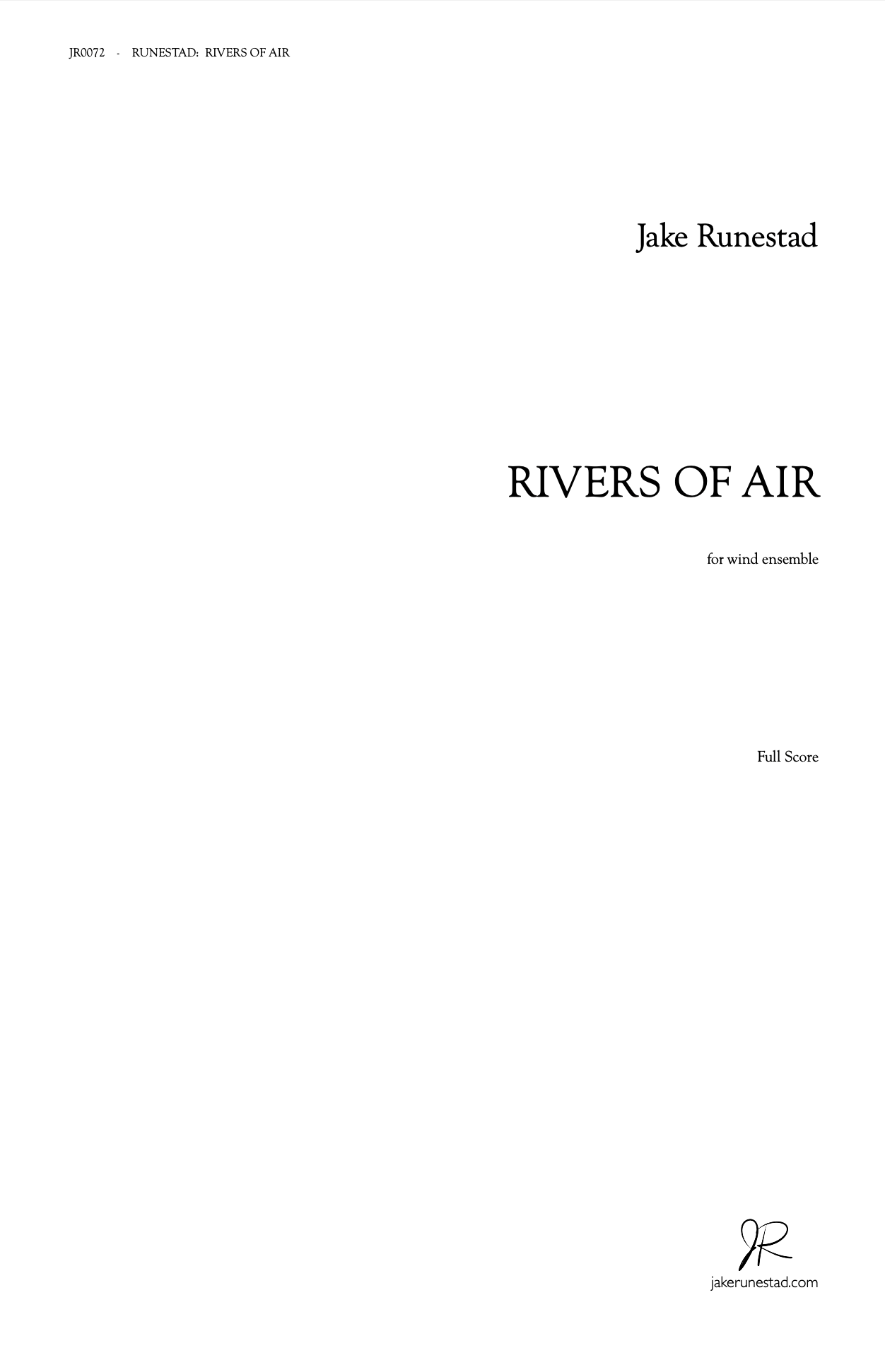 Rivers of Air - Jake Runestad Music