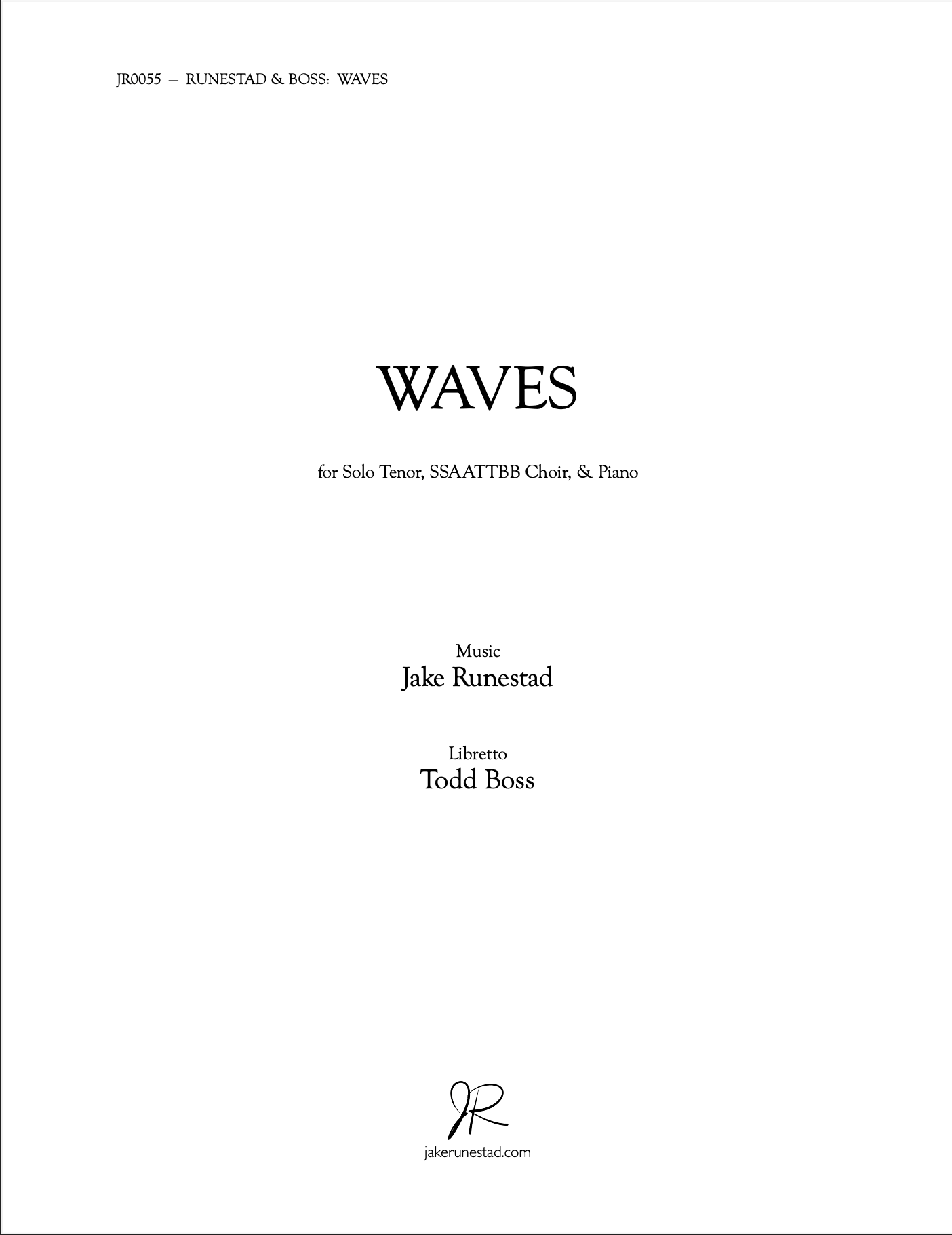 Waves - Jake Runestad Music