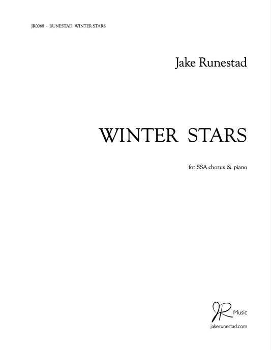 Winter Stars - Jake Runestad Music